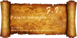 Faigle Veronika névjegykártya